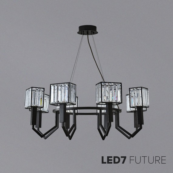 Ritz - Asterism Black Chandelier